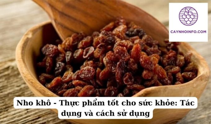 Nho khô - Thực phẩm tốt cho sức khỏe Tác dụng và cách sử dụng